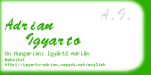 adrian igyarto business card