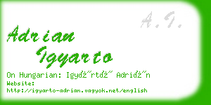 adrian igyarto business card